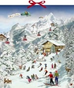 Cover-Bild zum Titel 'Wand-Adventskalender - Fröhliche Skifreizeit in den Bergen' von ''