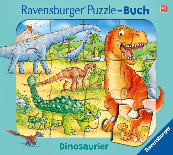 Ravensburger® Puzzle-Buch: Dinosaurier - Steffi Korda