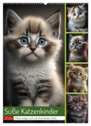 Cover-Bild zum Titel 'Süße Katzenkinder (Wandkalender 2026 DIN A2 hoch), CALVENDO Monatskalender' von 'Steffen Gierok-Latniak'