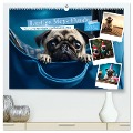 Lustige Mops-Hunde: Die charmanten Meister von Chaos und Unfug (hochwertiger Premium Wandkalender 2024 DIN A2 quer), Kunstdruck in Hochglanz - HollywayArt HollywayArt