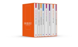 Cover-Bild zum Titel 'Die ZEIT-Bibliothek der Werte' von 'Michael J. Sandel, Remo H. Largo, Harald Welzer, Roger Willemsen, David van Reybrouck'