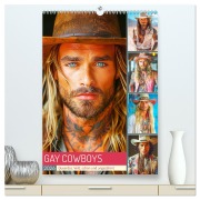 Cover-Bild zum Titel 'Gay Cowboys. Queerdos. Wild, schön und ungezähmt (hochwertiger Premium Wandkalender 2026 DIN A2 hoch), Kunstdruck in Hochglanz' von 'Rose Hurley'
