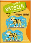 Cover-Bild zum Titel 'Einfach rätseln! Für Kindergarten-Kids. Wilde Tiere' von ''