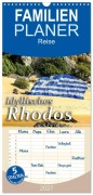 Cover-Bild zum Titel 'Familienplaner 2027 - Idyllisches Rhodos mit 5 Spalten (Wandkalender, 21 x 45 cm) CALVENDO' von 'Harry Kübler'