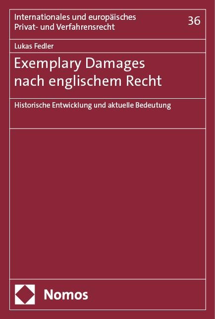 Exemplary Damages nach englischem Recht - Lukas Fedler