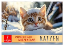 Katzen - Kalender für alle Miezenfans (Wandkalender 2026 DIN A2 quer), CALVENDO Monatskalender - Peter Roder