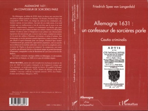 ALLEMAGNE 1631 : UN CONFESSEUR DE SORCIERES PARLE - Maurel, von Langenfeld