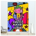 Lustige Pop Art Alpaka (hochwertiger Premium Wandkalender 2024 DIN A2 hoch), Kunstdruck in Hochglanz - Nico Bielow