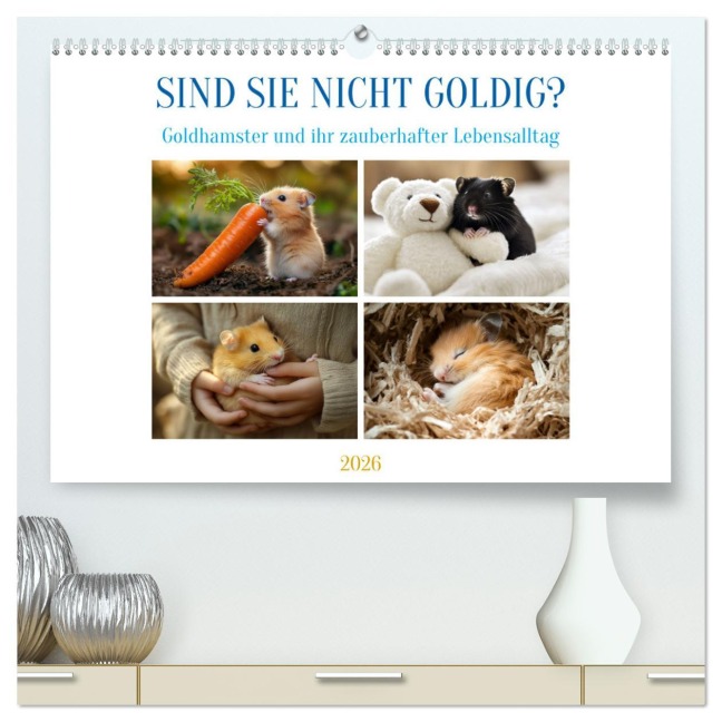Sind sie nicht goldig? (hochwertiger Premium Wandkalender 2026 DIN A2 quer), Kunstdruck in Hochglanz - Kerstin Waurick