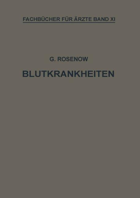 Blutkrankheiten - Georg Rosenow