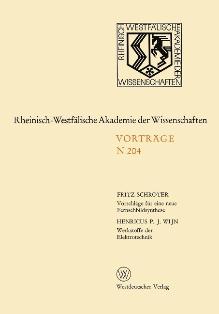 Vorschläge für eine neue Fernsehbildsynthese - Fritz Schröter