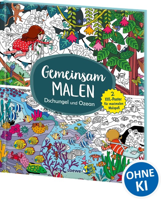 Gemeinsam malen - Dschungel und Ozean - 