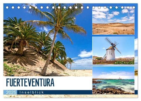 FUERTEVENTURA - Inselblick (Tischkalender 2025 DIN A5 quer), CALVENDO Monatskalender - Andrea Dreegmeyer