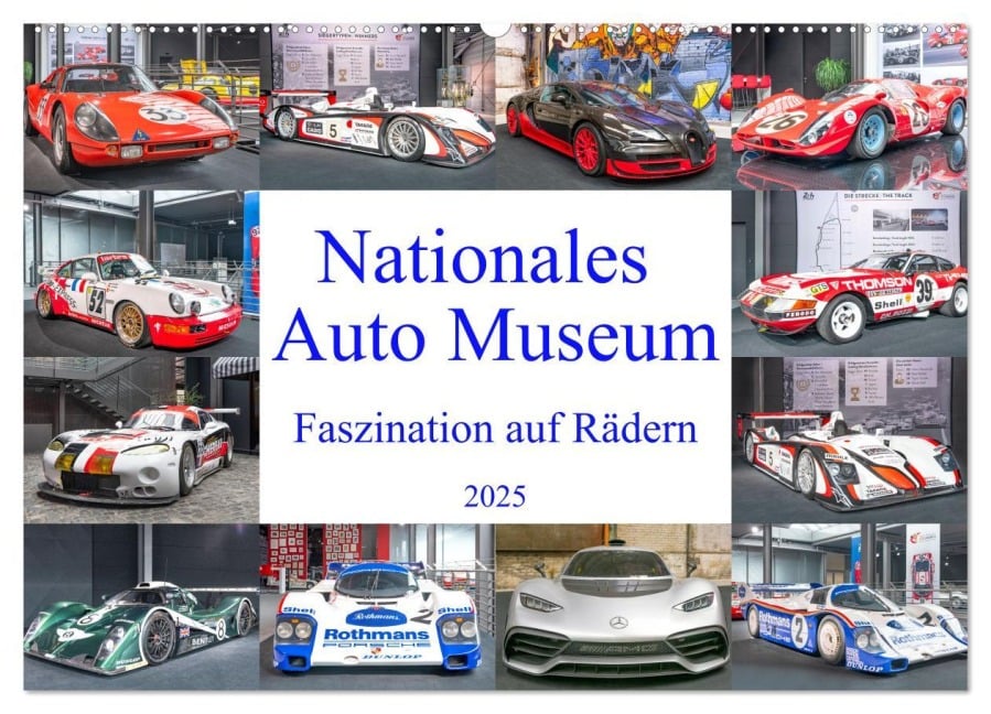 Nationales Auto Museum, Faszination auf Rädern (Wandkalender 2025 DIN A2 quer), CALVENDO Monatskalender - Bodo Schmidt Photography