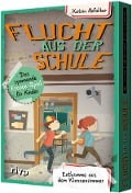 Cover-Bild zum Titel 'Flucht aus der Schule - Das spannende Escape-Spiel für Kinder' von 'Katrin Abfalter'