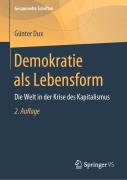 Cover-Bild zum Titel 'Demokratie als Lebensform' von 'Günter Dux'
