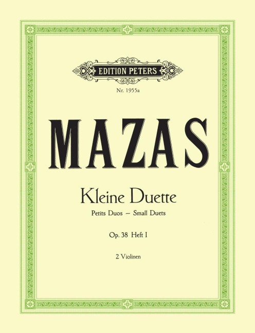 Kleine Duette op. 38 - Jacques-Féréol Mazas