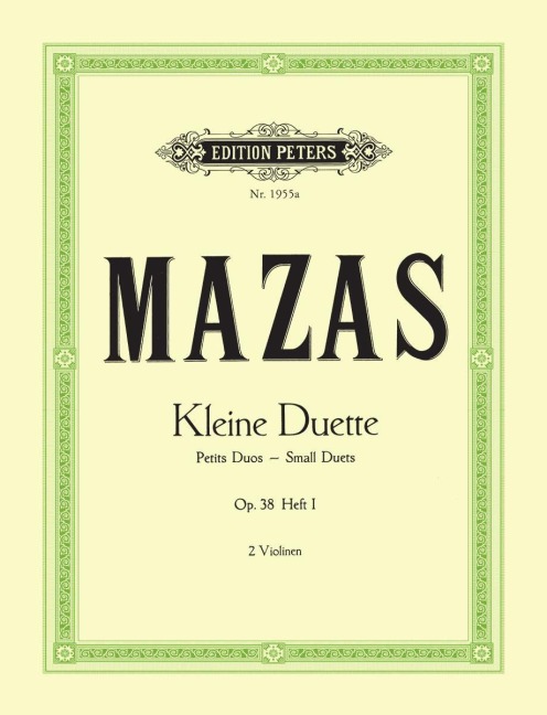 Kleine Duette op. 38 - Jacques-Féréol Mazas