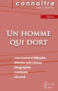 Cover-Bild zum Titel 'Fiche de lecture Un homme qui dort de Georges Perec (analyse littéraire de référence et résumé complet)' von 'Georges Perec'