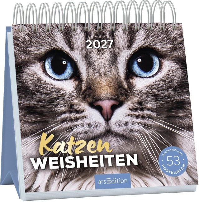 Postkartenkalender Katzenweisheiten 2027 - 