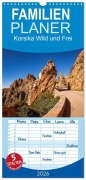 Cover-Bild zum Titel 'Familienplaner 2026 - Korsika Wild und Frei mit 5 Spalten (Wandkalender, 21 x 45 cm) CALVENDO' von 'Emel Malms'
