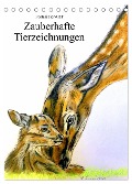 PortraiTierART Zauberhafte Tierzeichnungen (Tischkalender 2024 DIN A5 hoch), CALVENDO Monatskalender - PortraiTierART Kerstin Heuser