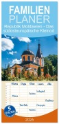 Cover-Bild zum Titel 'Familienplaner 2026 - Republik Moldawien - Das südosteuropäische Kleinod mit 5 Spalten (Wandkalender, 21 x 45 cm) CALVENDO' von 'Sonja Schlichter'