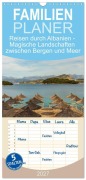 Cover-Bild zum Titel 'Familienplaner 2027 - Reisen durch Albanien - Magische Landschaften zwischen Bergen und Meer mit 5 Spalten (Wandkalender, 21 x 45 cm) CALVENDO' von 'Drachenkind-Fotografie'