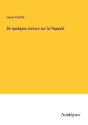 Cover-Bild zum Titel 'De quelques erreurs sur la Papauté' von 'Louis Veuillot'