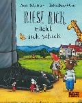 Cover-Bild zum Titel 'Riese Rick macht sich schick' von 'Axel Scheffler, Julia Donaldson'