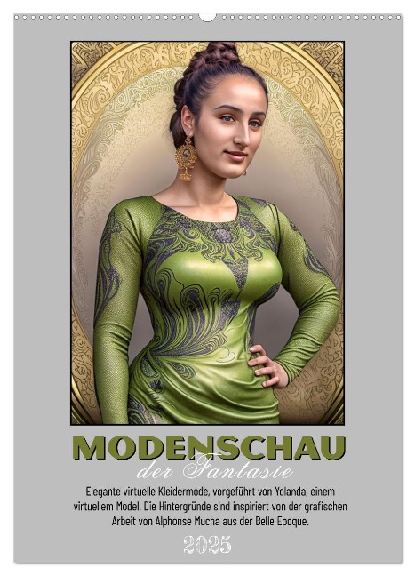 Modenschau der Fantasie (Wandkalender 2025 DIN A2 hoch), CALVENDO Monatskalender - Werner Braun
