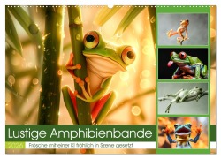 Cover-Bild zum Titel 'Lustige Amphibienbande (Wandkalender 2026 DIN A2 quer), CALVENDO Monatskalender' von 'Steffen Gierok-Latniak'