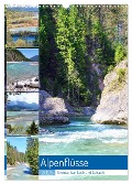 Alpenflüsse - Ammer, Isar, Lech und Loisach (Wandkalender 2025 DIN A3 hoch), CALVENDO Monatskalender - Michaela Schimmack