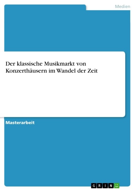 Der klassische Musikmarkt von Konzerthäusern im Wandel der Zeit - Hui-Ju Hsieh