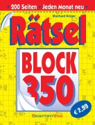 Cover-Bild zum Titel 'Rätselblock 350 (5 Exemplare à 2,99 EUR)' von 'Eberhard Krüger'