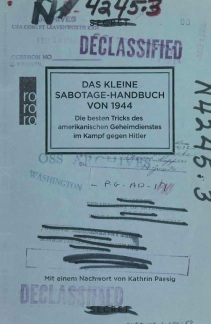 Das kleine Sabotage-Handbuch von 1944 - US Office of Strategic Services