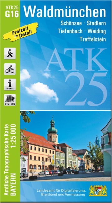 ATK25-G16 Waldmünchen (Amtliche Topographische Karte 1:25000) - 