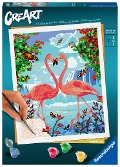 Ravensburger Malen nach Zahlen 28991 - Flamingo Love - ab 12 Jahren - 
