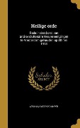 Cover-Bild zum Titel 'Heilige orde' von 'Abraham Kuyper'