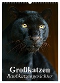 Großkatzen. Raubkatzengesichter (Wandkalender 2025 DIN A3 hoch), CALVENDO Monatskalender - Elisabeth Stanzer