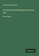 Cover-Bild zum Titel 'Die deutsche Dichtung der neuesten Zeit' von 'Johannes Mumbauer'