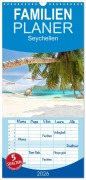 Cover-Bild zum Titel 'Familienplaner 2026 - Seychellen mit 5 Spalten (Wandkalender, 21 x 45 cm) CALVENDO' von 'Jenny Sturm'