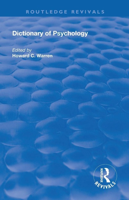 Dictionary of Psychology - Howard C Warren