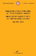 Cover-Bild zum Titel 'Annales de la faculté des arts, lettres et sciences humaines Vol XVIII - 2018' von 'Collectif'