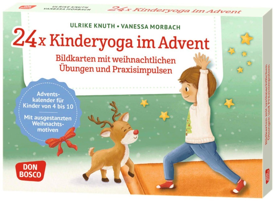 24 x Kinderyoga im Advent. Bildkarten mit weihnachtlichen Übungen und Praxisimpulsen - Ulrike Knuth