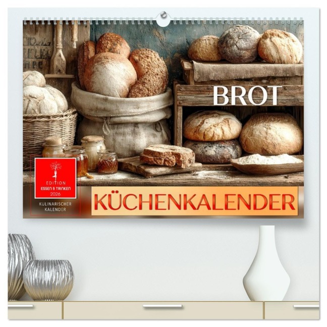 Küchenkalender Brot (hochwertiger Premium Wandkalender 2026 DIN A2 quer), Kunstdruck in Hochglanz - Roder Roder