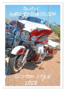 Cover-Bild zum Titel 'Best of Harley-Davidson Custom-Style 2027 (Wandkalender 2027 DIN A2 hoch), CALVENDO Monatskalender' von 'Volker Wolf'