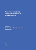 Cover-Bild zum Titel 'Patient-Focused and Feedback Research in Psychotherapy' von ''