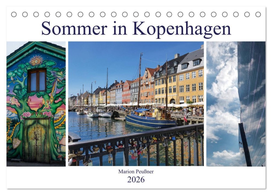 Sommer in Kopenhagen (Tischkalender 2026 DIN A5 quer), CALVENDO Monatskalender - Marion Peußner