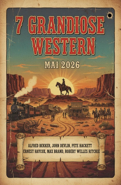 7 Grandiose Western Mai 2026 - Alfred Bekker, Max Brand, Robert Welles Ritchie, John Devlin, Pete Hackett